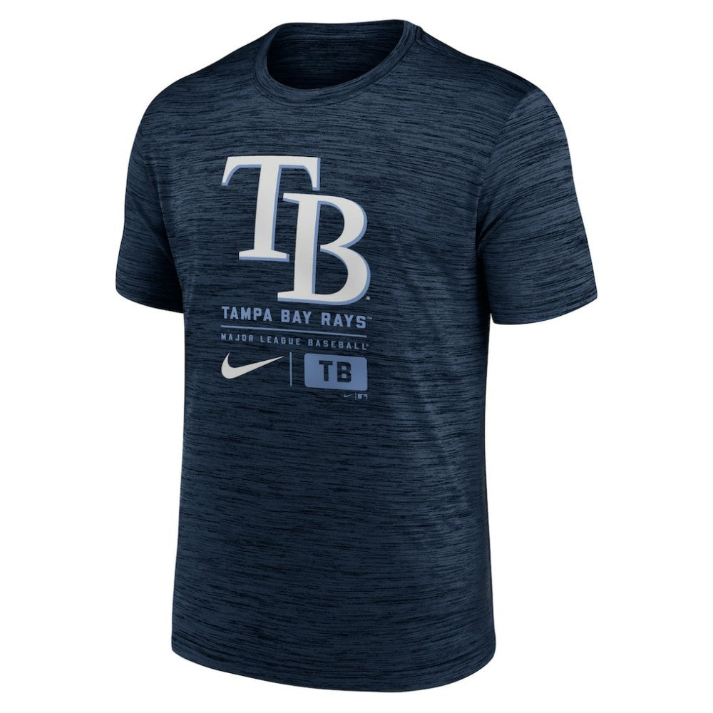 Tampa Bay Rays Large Logo Velocity T-Shirt Navy | Nike