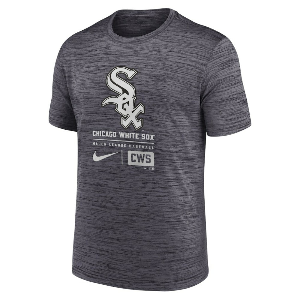 Chicago White Sox Large Logo Velocity T-Shirt Black | Nike