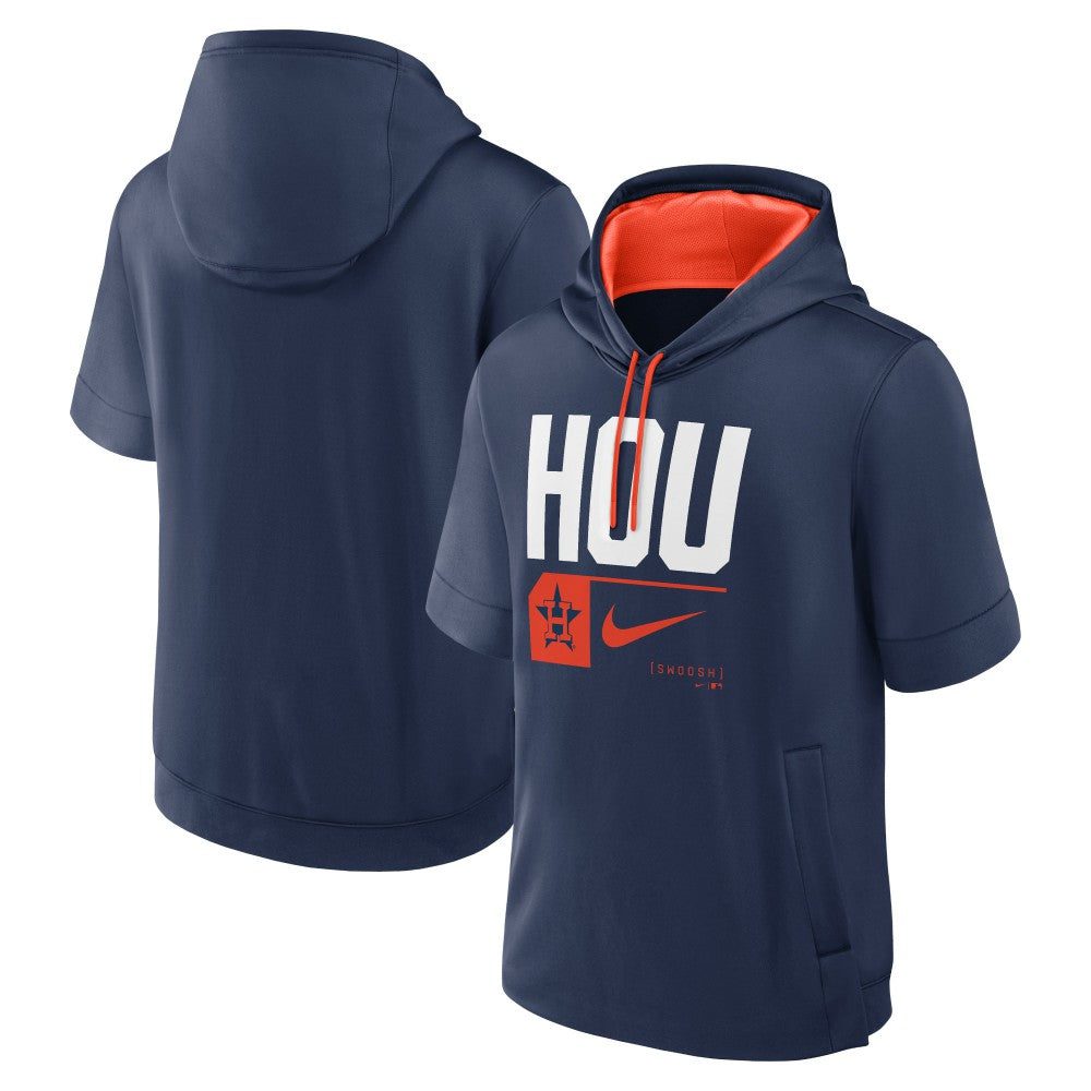 Houston Astros Tri Code Lockup Short Sleeve Pullover Hoodie Navy | Nike