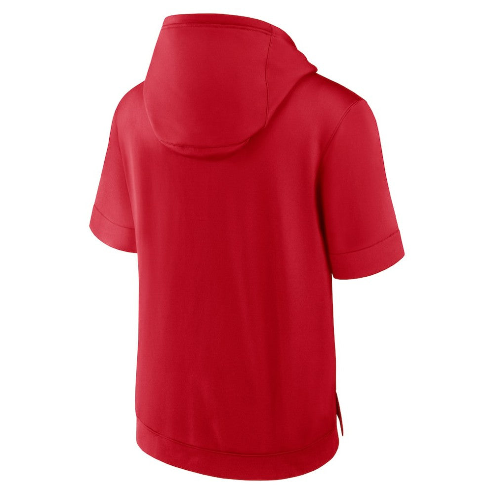 Philadelphia Phillies Tri Code Lockup Short Sleeve Pullover Hoodie Red | Nike