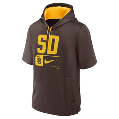 San Diego Padres Tri Code Lockup Short Sleeve Pullover Hoodie Brown | Nike