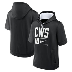 Chicago White Sox Tri Code Lockup Short Sleeve Pullover Hoodie Black | Nike