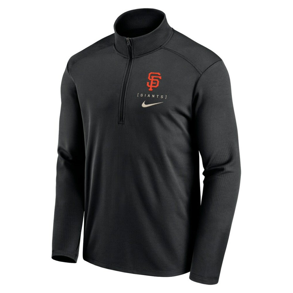 San Francisco Giants Franchise Logo Pacer Performance Half-Zip Top Black | Nike