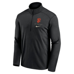 San Francisco Giants Franchise Logo Pacer Performance Half-Zip Top Black | Nike