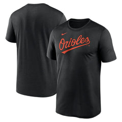 Baltimore Orioles Legend Fuse Wordmark T-Shirt  Black | Nike