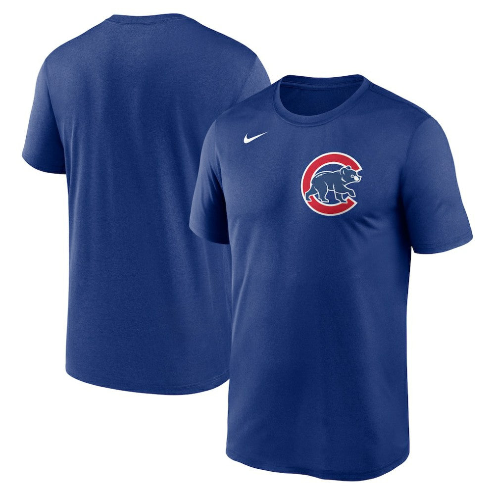 Chicago Cubs Legend Fuse Wordmark T-Shirt  Royal | Nike