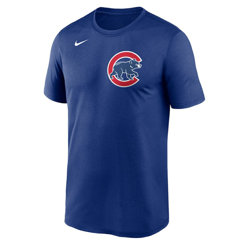 Chicago Cubs Legend Fuse Wordmark T-Shirt  Royal | Nike