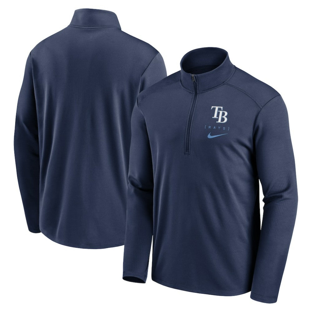 Tampa Bay Rays Franchise Logo Pacer Performance Half-Zip Top Navy | Nike