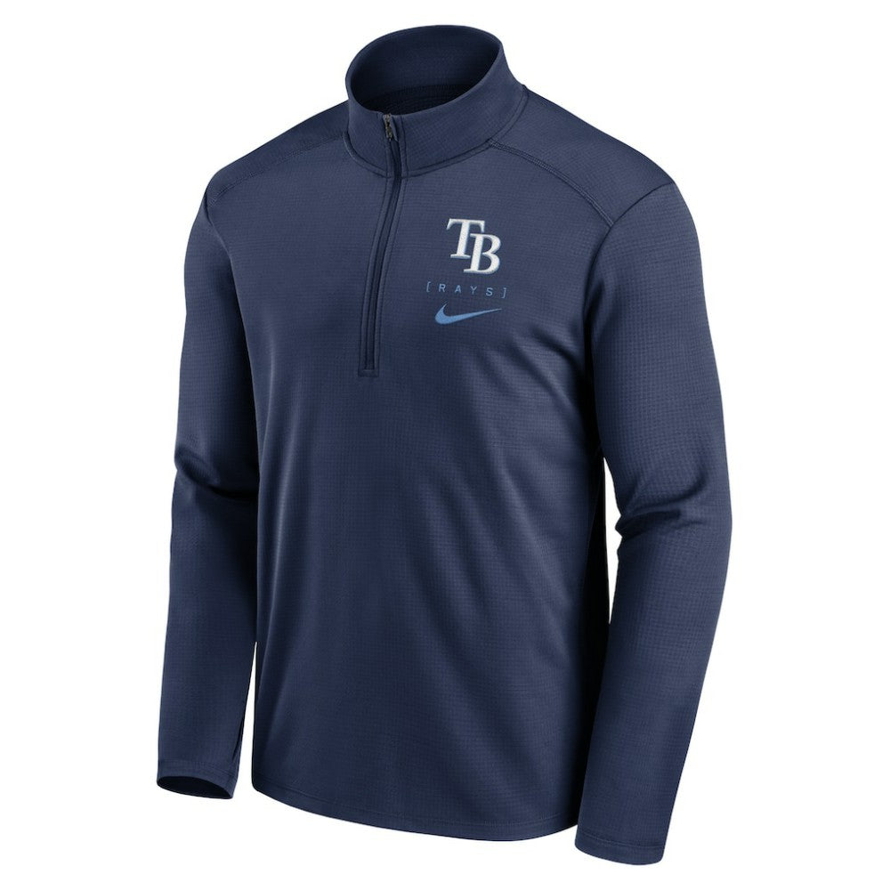 Tampa Bay Rays Franchise Logo Pacer Performance Half-Zip Top Navy | Nike