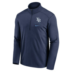 Tampa Bay Rays Franchise Logo Pacer Performance Half-Zip Top Navy | Nike