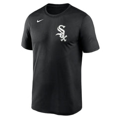 Chicago White Sox Legend Fuse Wordmark T-Shirt  Black | Nike