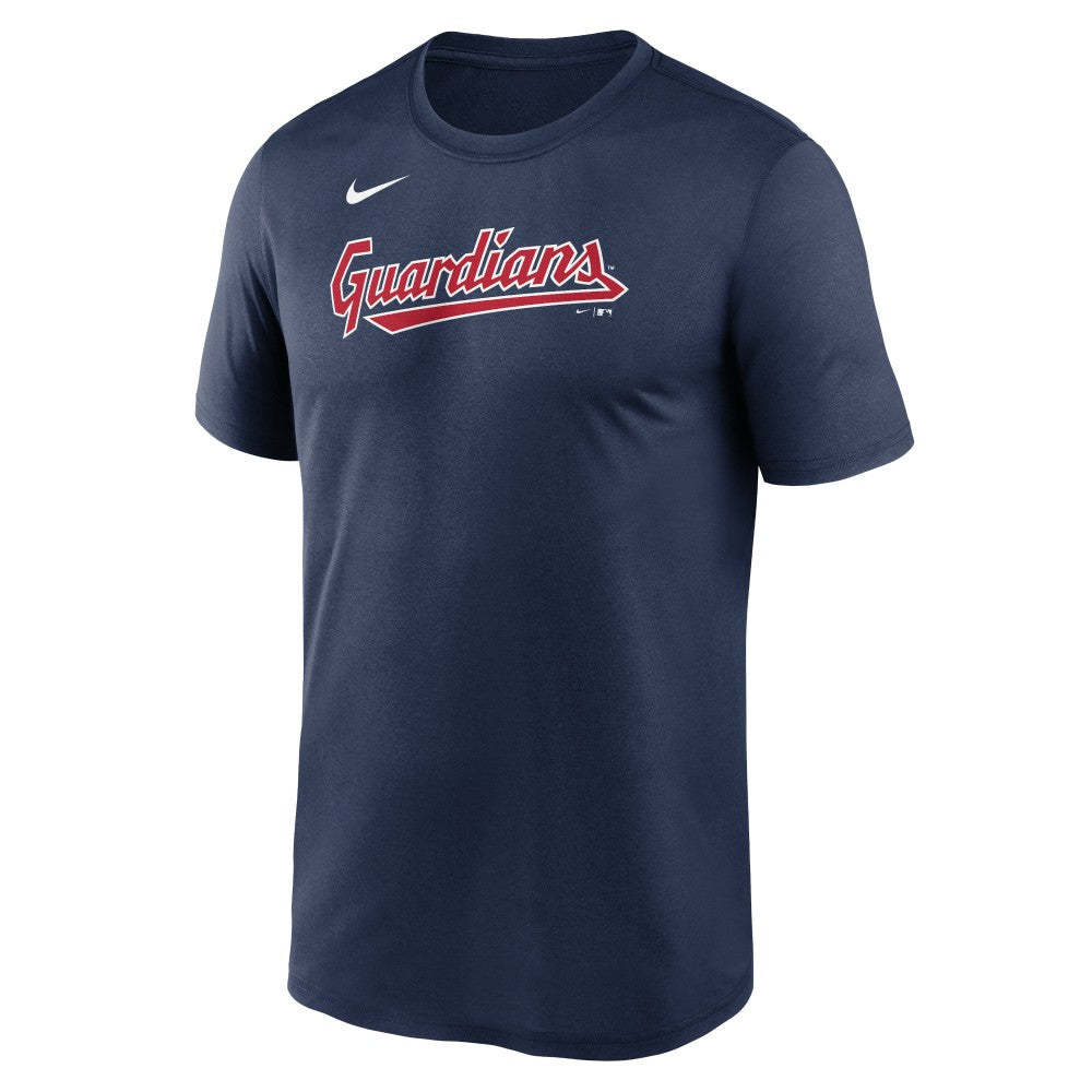 Cleveland Guardians Legend Fuse Wordmark T-Shirt  Navy | Nike