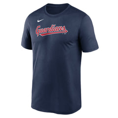 Cleveland Guardians Legend Fuse Wordmark T-Shirt  Navy | Nike
