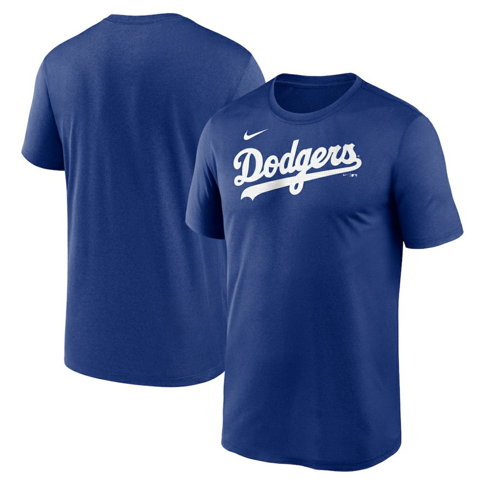 Los Angeles Dodgers Legend Fuse Wordmark T-Shirt  Royal | Nike