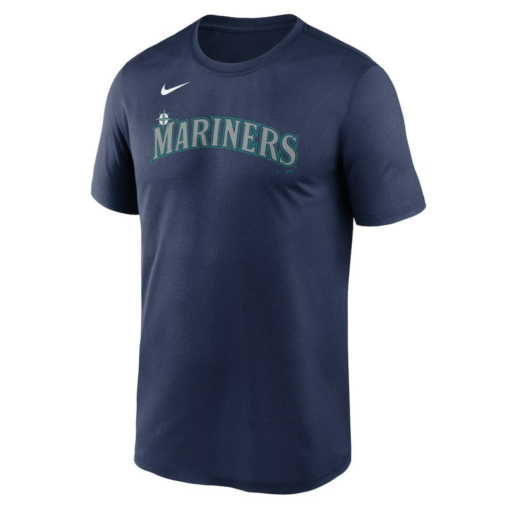 Seattle Mariners Legend Fuse Wordmark T-Shirt  Navy | Nike