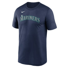 Seattle Mariners Legend Fuse Wordmark T-Shirt  Navy | Nike