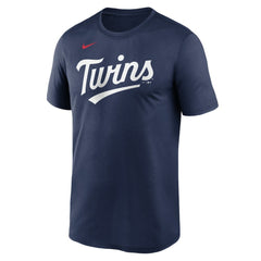 Minnesota Twins Legend Fuse Wordmark T-Shirt  Navy | Nike