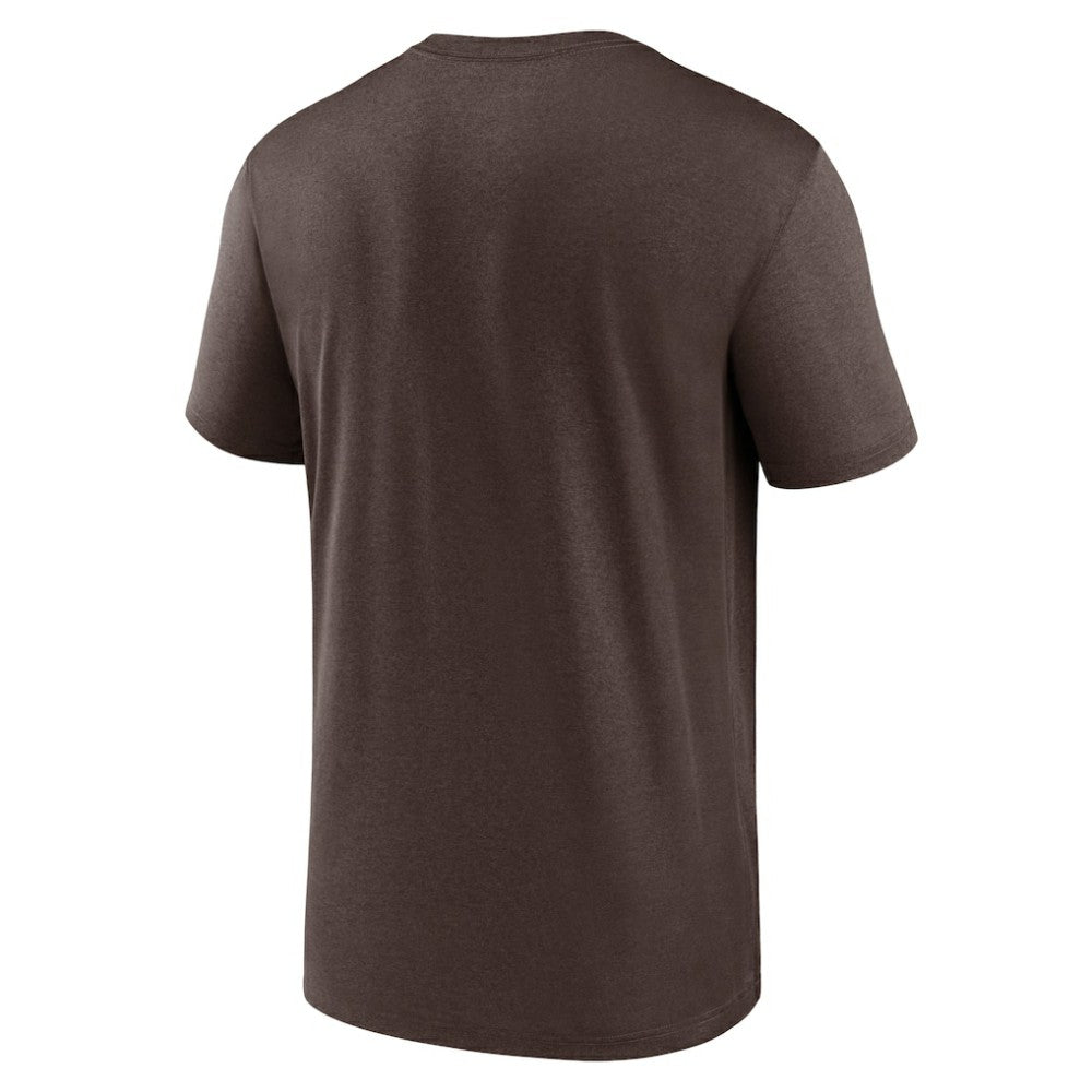 San Diego Padres Legend Fuse Wordmark T-Shirt  Brown | Nike