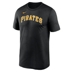 Pittsburgh Pirates Legend Fuse Wordmark T-Shirt  Black | Nike