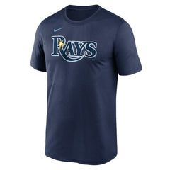 Tampa Bay Rays Legend Fuse Wordmark T-Shirt  Navy | Nike