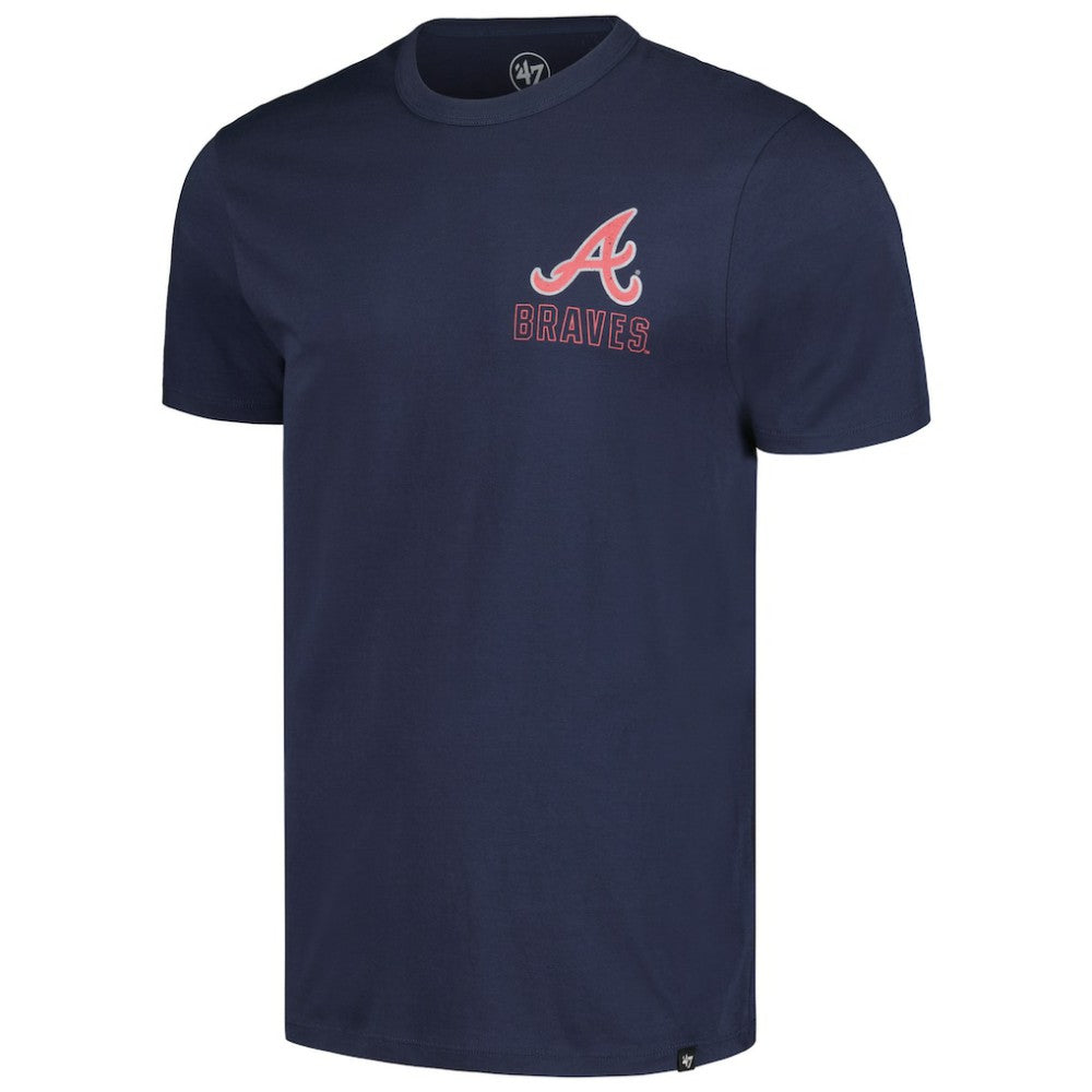 Atlanta Braves Hang Back Franklin T-Shirt Navy | 47 brand