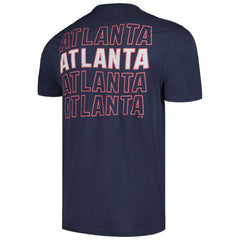 Atlanta Braves Hang Back Franklin T-Shirt Navy | 47 brand