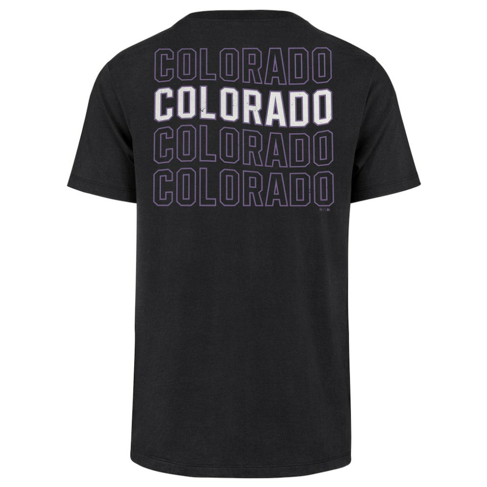 Colorado Rockies Hang Back Franklin T-Shirt Black | 47 brand
