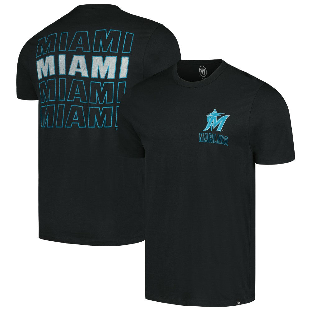 Miami Marlins Hang Back Franklin T-Shirt Black | 47 brand