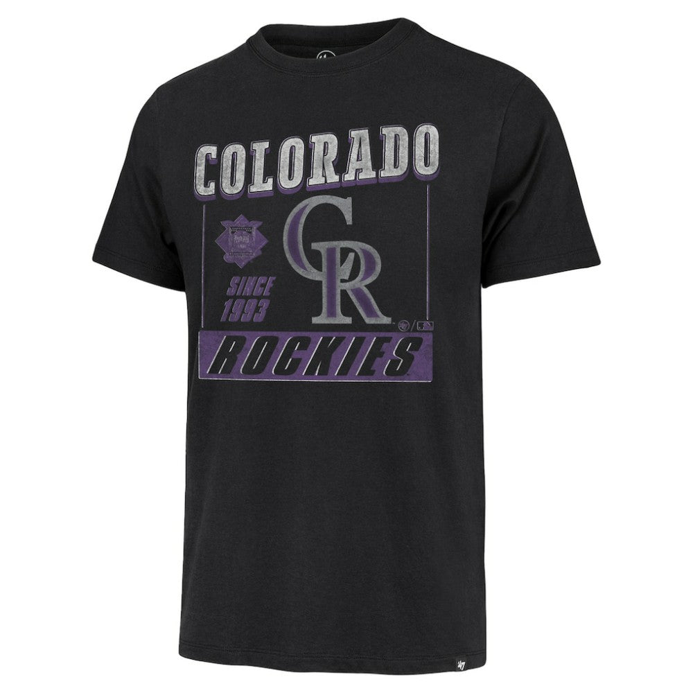Colorado Rockies Outlast Franklin T-Shirt Black | 47 brand