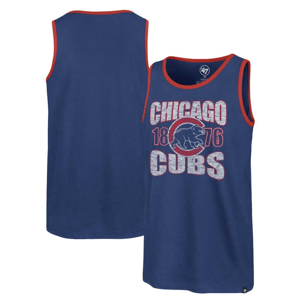 Chicago Cubs Upload Franklin Tank Top Royal | 47 brand