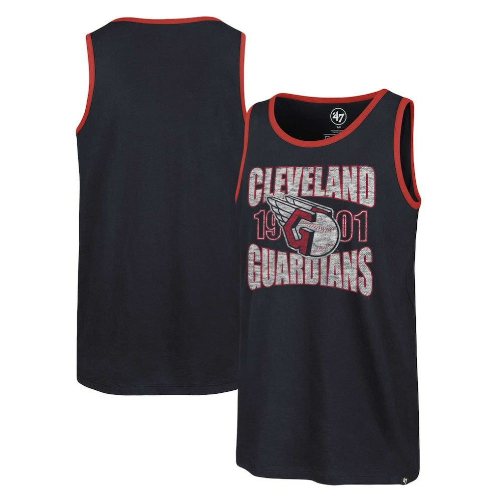 Cleveland Guardians Upload Franklin Tank Top Navy | 47 brand