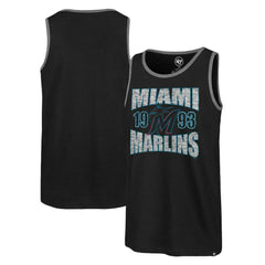 Miami Marlins Upload Franklin Tank Top Black | 47 brand