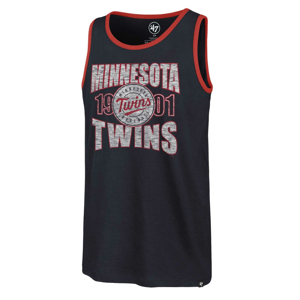 Minnesota Twins Upload Franklin Tank Top Navy | 47 brand