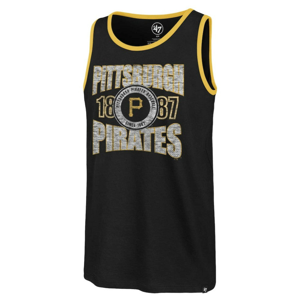 Pittsburgh Pirates Upload Franklin Tank Top Black | 47 brand
