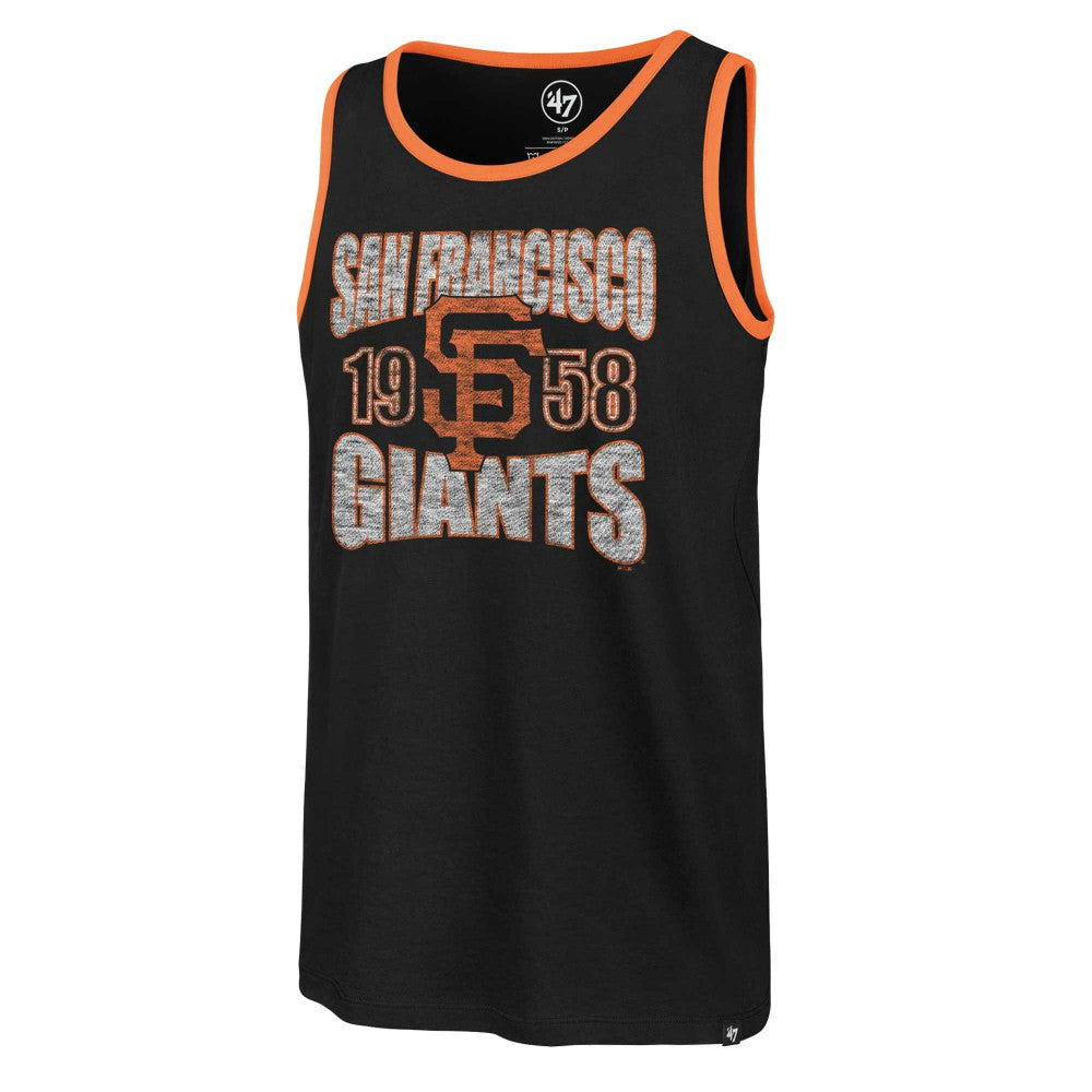 San Francisco Giants Upload Franklin Tank Top Black | 47 brand