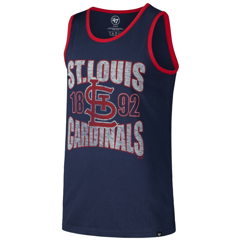 St. Louis Cardinals Upload Franklin Tank Top Navy | 47 brand