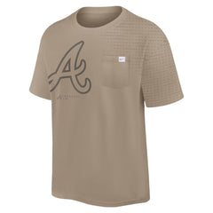 Atlanta Braves Statement Max90 Pocket T-Shirt Khaki | Nike