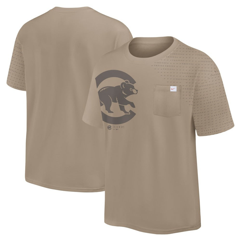 Chicago Cubs Statement Max90 Pocket T-Shirt Khaki | Nike