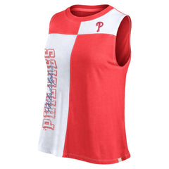 Philadelphia Phillies Women's Color-Block Tank Top Red/White
