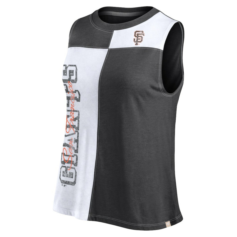 San Francisco Giants Women's Color-Block Tank Top Black/White