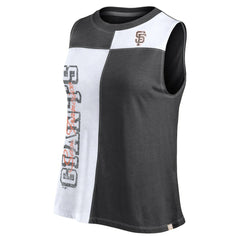 San Francisco Giants Women's Color-Block Tank Top Black/White