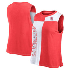 St. Louis Cardinals Women's Color-Block Tank Top Red/White