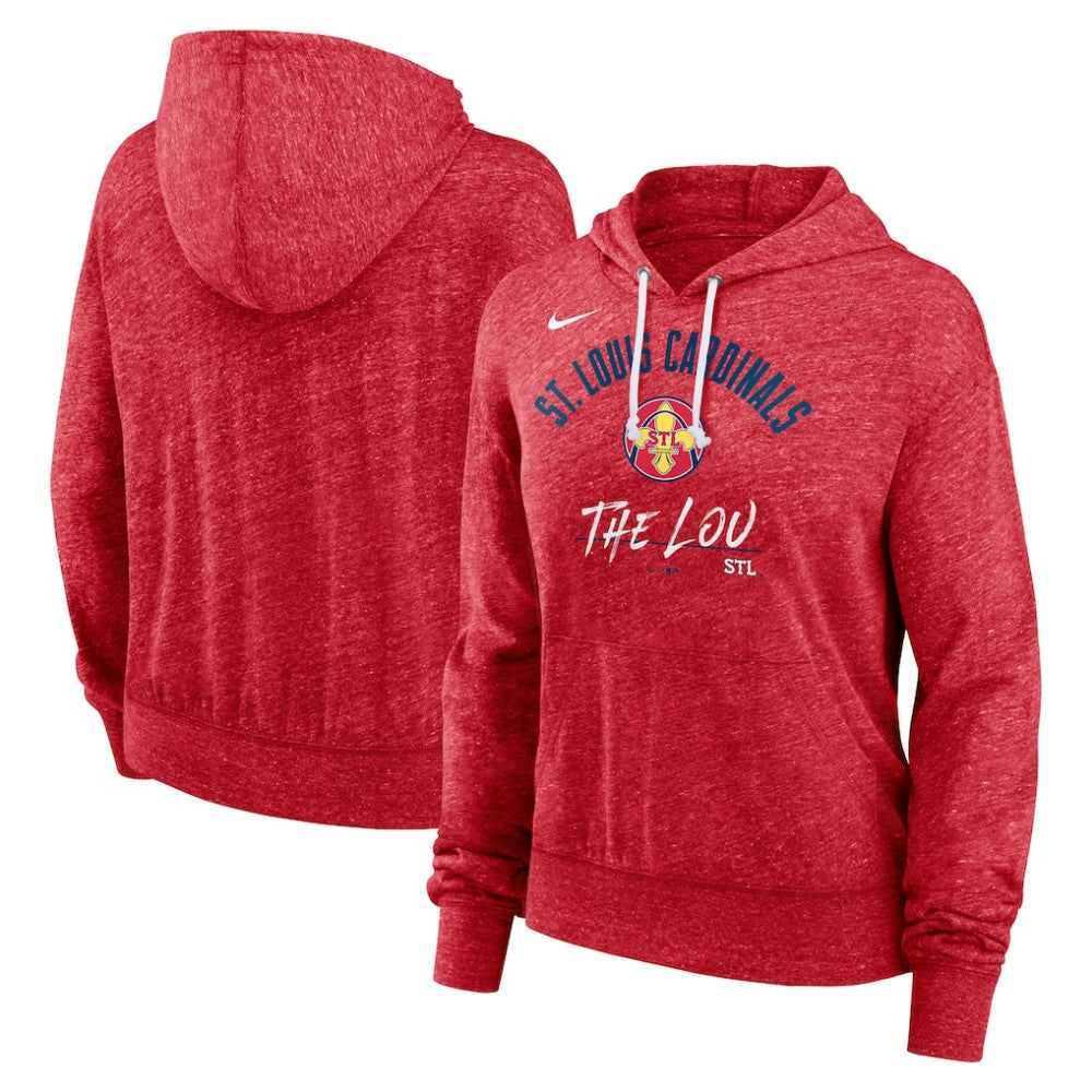 St. Louis Cardinals City Connect Gym Vintage Hoodie Heather Red | Nike