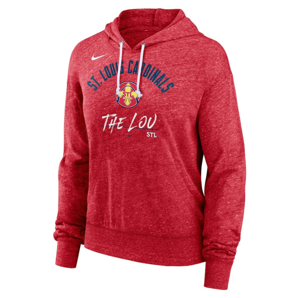 St. Louis Cardinals City Connect Gym Vintage Hoodie Heather Red | Nike