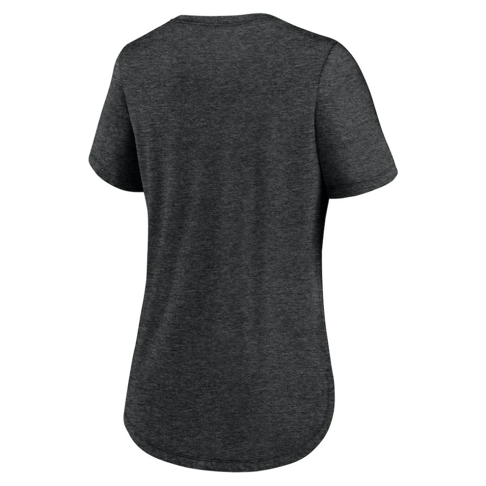 Chicago White Sox Women's Knockout Team Stack Tri-Blend T-Shirt Heather Black | Nike