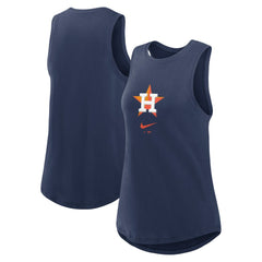 Houston Astros Women's Legacy Icon High Neck Dri-FIT Tank Top Navy | Nike