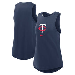 Minnesota Twins Women's Legacy Icon High Neck Dri-FIT Tank Top Navy | Nike