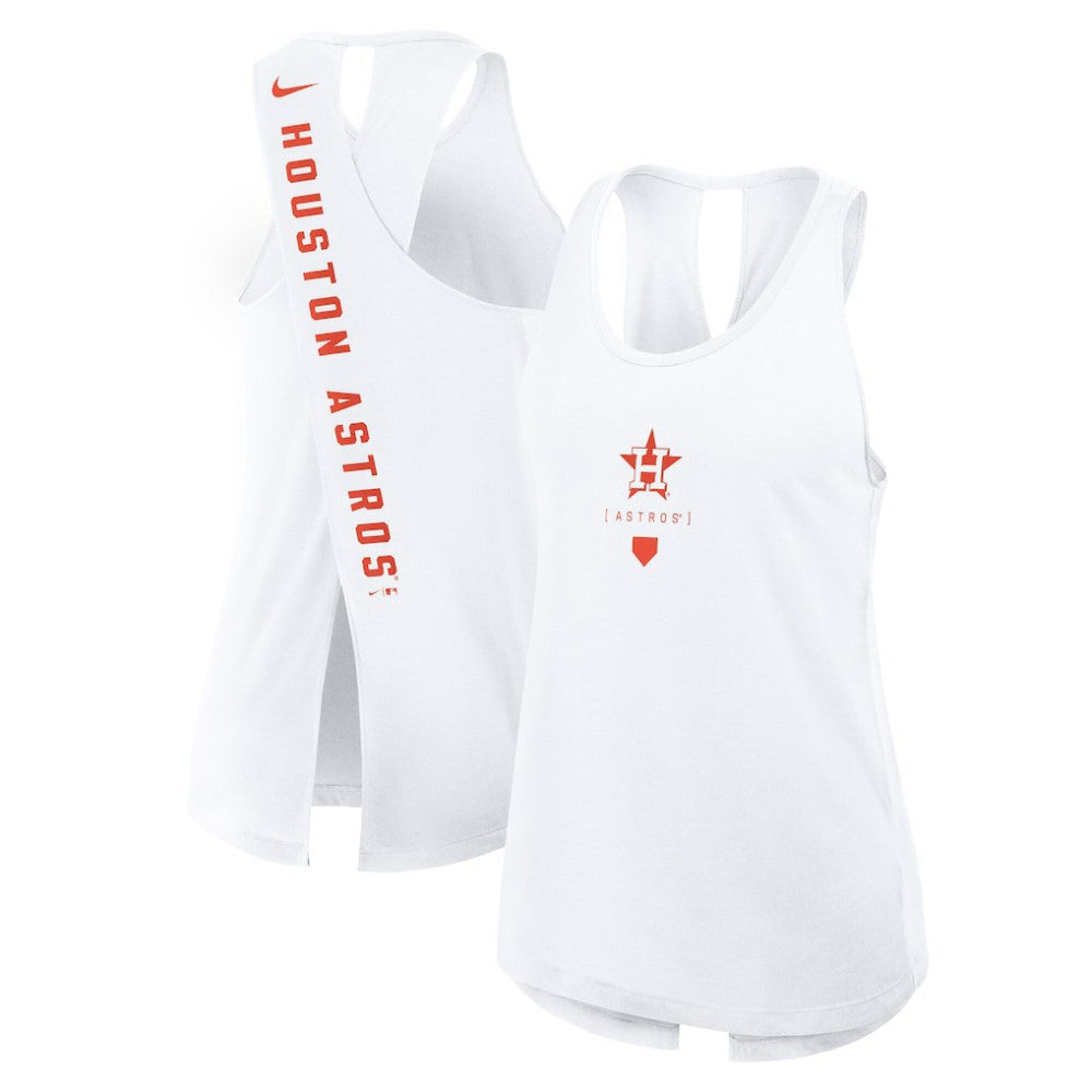 Houston Astros Women's Open-Back Crisscross Dri-FIT Tank Top White | Nike