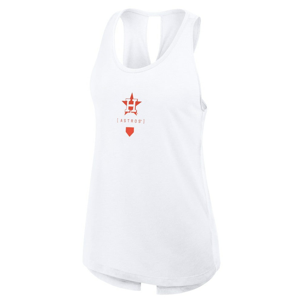 Houston Astros Women's Open-Back Crisscross Dri-FIT Tank Top White | Nike