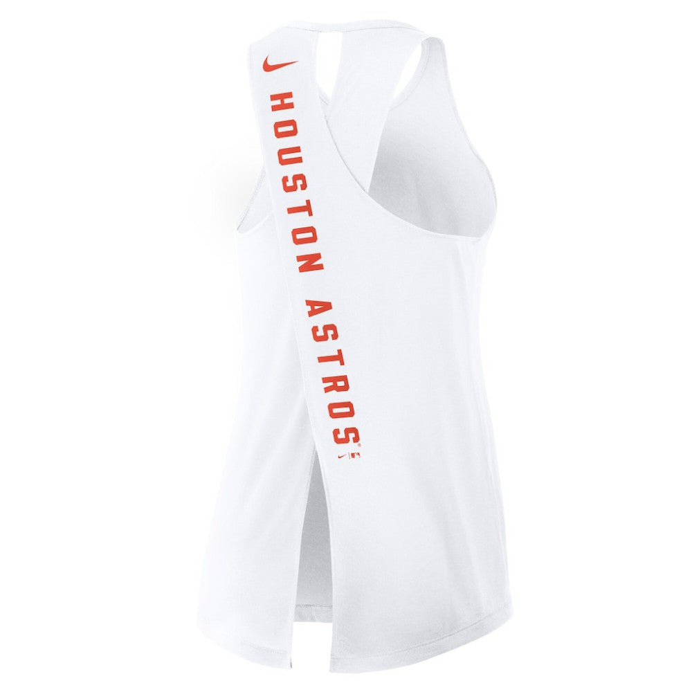 Houston Astros Women's Open-Back Crisscross Dri-FIT Tank Top White | Nike